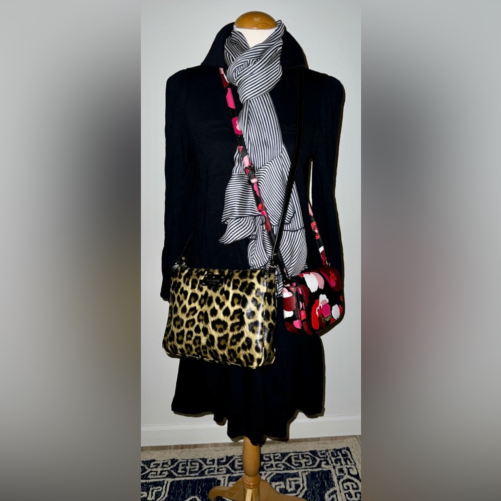 Kate Spade β οΈ New York Patent Leather Leopard Print Crossbody Bag πππ€π€π©Άπ€β¨ - Picture 9 of 9